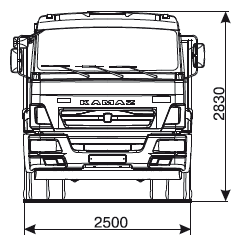 Самосвал КАМАЗ 6580 схема.png