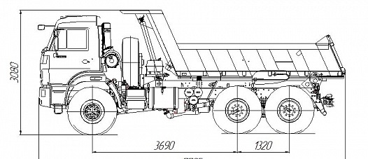 Самосвал КАМАЗ 45141 схема.jpg